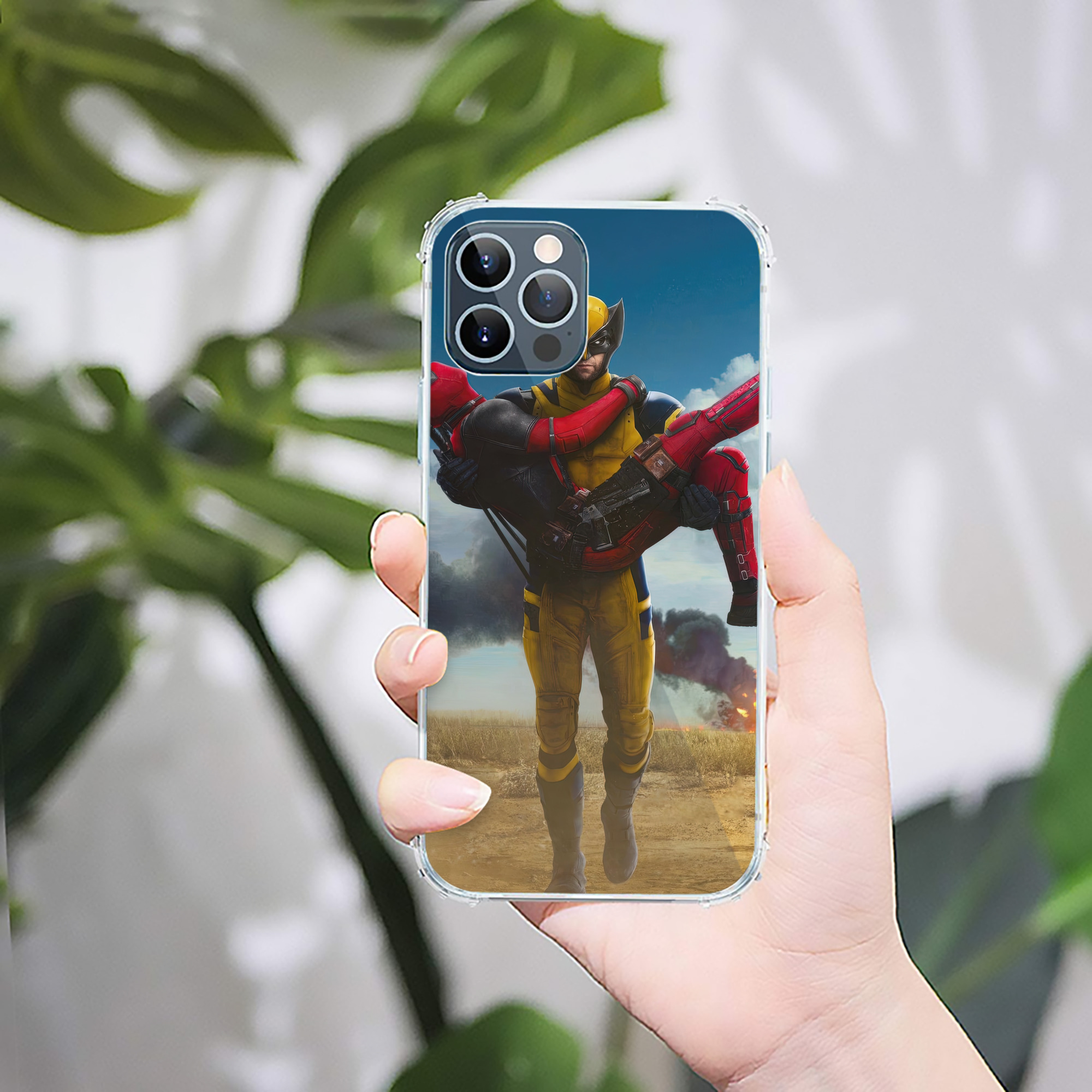 （画像用） Deadpool デッドプール 【iPhone 12シリーズ対応】透明スマホケース（クリアソフトケース）